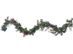 Sale Beliani Festone di Natale LED ELBRUS Verde