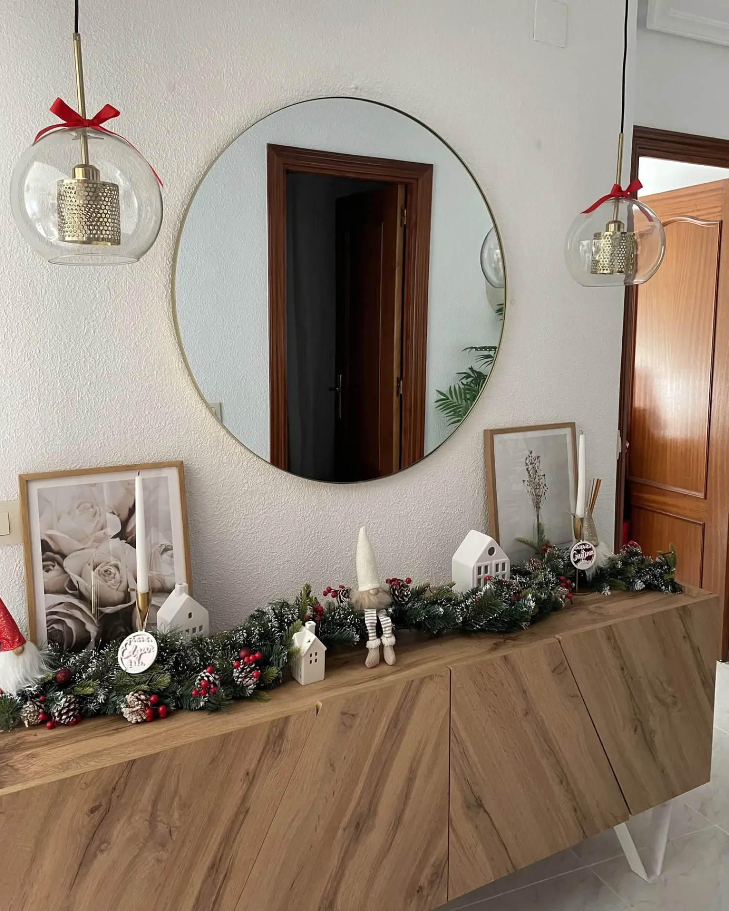 Outlet Beliani Festone di Natale LED PAIMIO Verde Bianco Verde