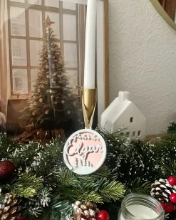 Outlet Beliani Festone di Natale LED PAIMIO Verde Bianco Verde