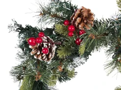 Outlet Beliani Festone di Natale LED PAIMIO Verde Bianco Verde