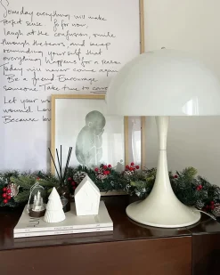 Clearance Beliani Festone di Natale LED PAIMIO Verde Bianco Verde