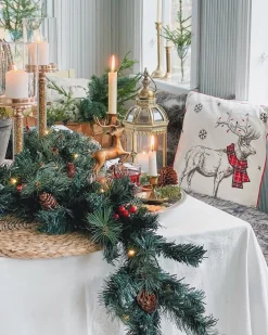 Sale Beliani Festone di Natale LED TENALA Verde