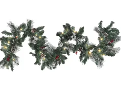 Hot Beliani Festone di Natale LED WAPTA Verde Bianco Verde