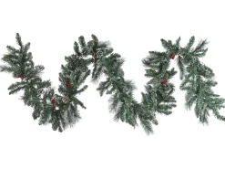 Outlet Beliani Festone di Natale LED WAPTA Verde Bianco Verde