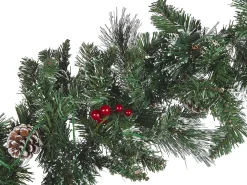 Outlet Beliani Festone di Natale LED WAPTA Verde Bianco Verde