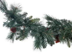 New Beliani Festone di Natale LED WHITEHORN scuro Verde