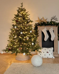 New Beliani Festone di Natale LED WHITEHORN scuro Verde