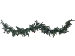 New Beliani Festone di Natale LED WHITEHORN scuro Verde