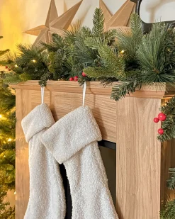 New Beliani Festone di Natale LED WHITEHORN scuro Verde