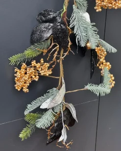 Sale Beliani Festone di Natale TERRASSA 150 cm Multicolore Argento Nero Oro Verde Multicolore
