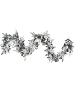 Sale Beliani Festone natalizio innevato LED SUNDO Bianco Bianco Verde