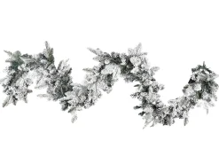 Hot Beliani Festone natalizio innevato LED SUNDO Bianco Bianco Verde