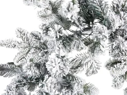 Hot Beliani Festone natalizio innevato LED SUNDO Bianco Bianco Verde