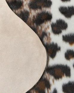 Beliani Finta pelle di mucca BOGONG Marrone/Bianco 130 x 170 cm Bianco Marrone Nero