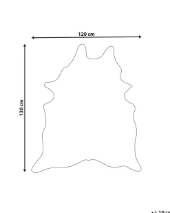 Sale Beliani Finta pelle di mucca BOGONG Marrone scuro 130 x 170 cm Bianco Marrone