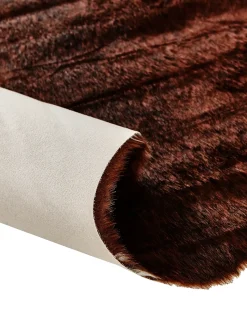 Sale Beliani Finta pelle di mucca BOGONG Marrone scuro 130 x 170 cm Bianco Marrone