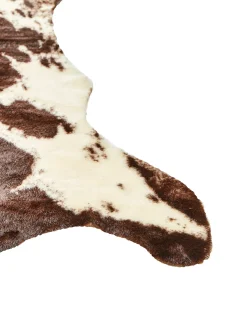 Sale Beliani Finta pelle di mucca BOGONG Marrone scuro 130 x 170 cm Bianco Marrone