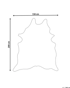 Hot Beliani Finta pelle di mucca BOGONG Marrone 150 x 200 cm Bianco Marrone