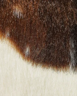Sale Beliani Finta pelle di mucca NAMBUNG Marrone 60 x 90 cm Bianco Beige Marrone