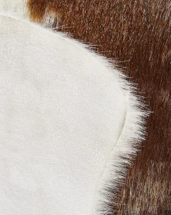 Sale Beliani Finta pelle di mucca NAMBUNG Marrone 60 x 90 cm Bianco Beige Marrone