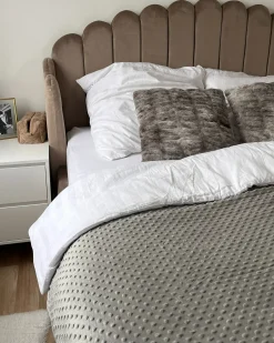 Beliani Fodera per coperta ponderata 1000 CALLISTO 135 x 200 cm chiaro Grigio