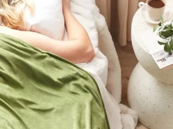 Beliani Fodera per coperta ponderata 600 RHEA scuro Verde