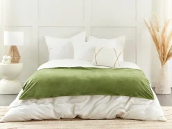 Beliani Fodera per coperta ponderata 600 RHEA scuro Verde
