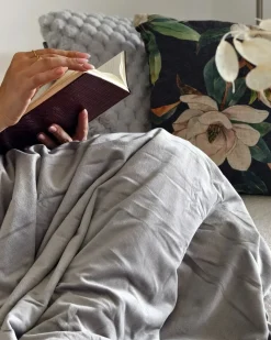 Outlet Beliani Fodera per coperta ponderata 800 RHEA Grigio