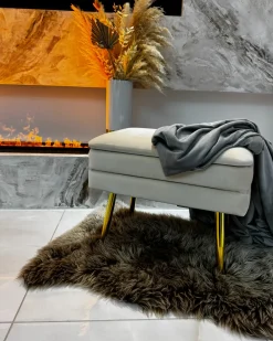 Hot Beliani Fodera per coperta ponderata 1000 RHEA Grigio