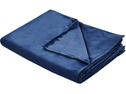Online Beliani Fodera per coperta ponderata 1000 RHEA 135 x 200 cm marino Blu