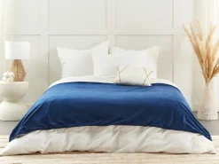 Online Beliani Fodera per coperta ponderata 1000 RHEA 135 x 200 cm marino Blu