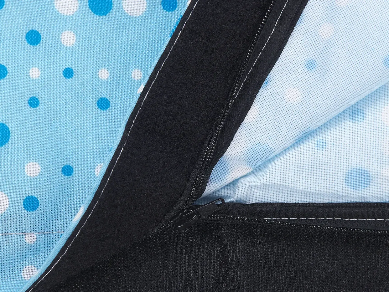 Outlet Beliani Fodera per Poltrona Sacco FUZZY 180 cm 140 cm Azzurro Blu