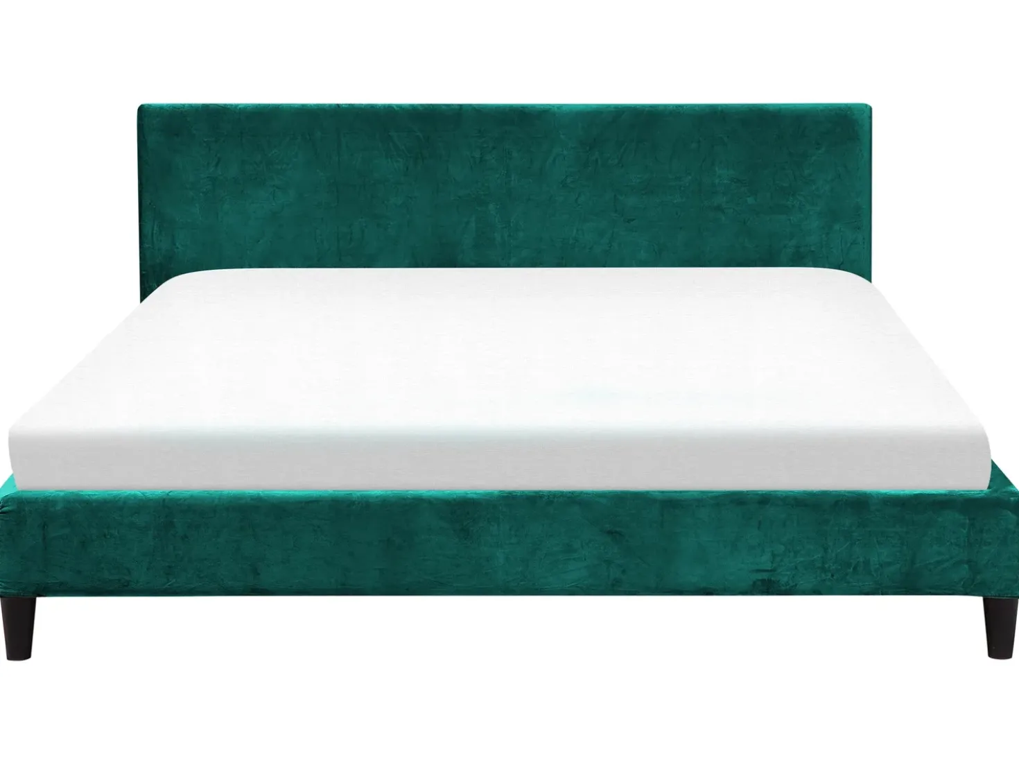 Fodera per struttura letto Velluto FITOU 180 x 200 cm Verde smeraldo