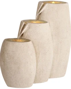 New Beliani Fontana da giardino ARKLE LED Beige