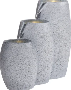 Outlet Beliani Fontana da giardino ARKLE LED Grigio