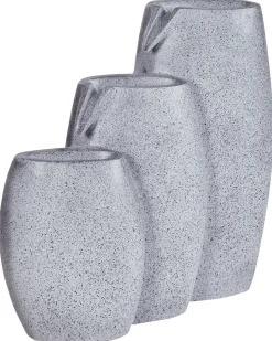 Outlet Beliani Fontana da giardino ARKLE LED Grigio