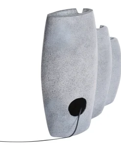 Outlet Beliani Fontana da giardino ARKLE LED Grigio