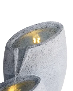 Outlet Beliani Fontana da giardino ARKLE LED Grigio
