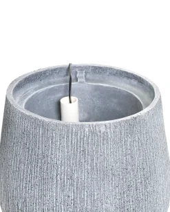 New Beliani Fontana da giardino LED CASCATA Grigio
