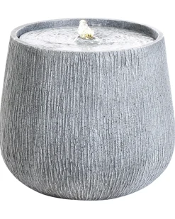 New Beliani Fontana da giardino LED CASCATA Grigio