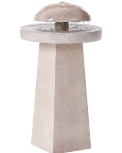 Outlet Beliani Fontana da giardino LED HUNLEN Beige