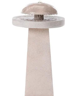 Outlet Beliani Fontana da giardino LED HUNLEN Beige