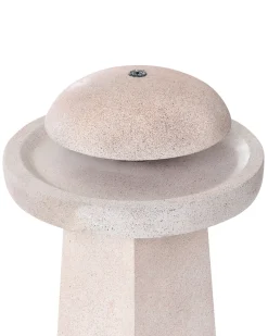 Outlet Beliani Fontana da giardino LED HUNLEN Beige
