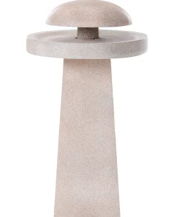 Outlet Beliani Fontana da giardino LED HUNLEN Beige