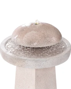 Outlet Beliani Fontana da giardino LED HUNLEN Beige