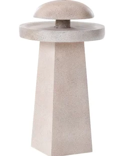 Outlet Beliani Fontana da giardino LED HUNLEN Beige