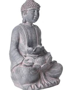 Hot Beliani Fontana da giardino LED URLANTE Buddha Grigio