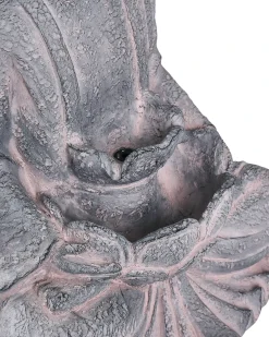 Hot Beliani Fontana da giardino LED URLANTE Buddha Grigio