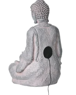 Hot Beliani Fontana da giardino LED URLANTE Buddha Grigio