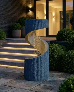 Clearance Beliani Fontana da giardino LED WINX Grigio